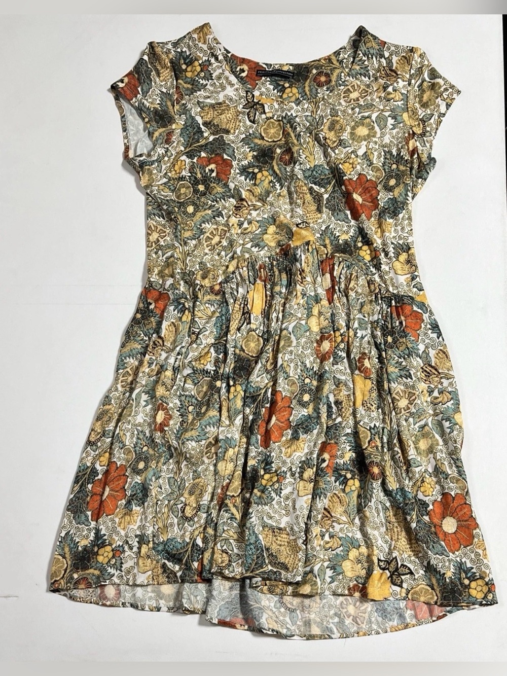 Peruvian Connection Womens Akiko Beeswax Short Streatchy Short Sleeve Dress XL - Picture 8 of 14